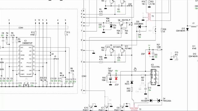 #178 ATX POWER SUPPLY CIRCUIT DESCRIPTION PSU FSP 350-60APN CM6800TX OR CM6800TXIP TNY277AN WT7527 смотреть онлайн