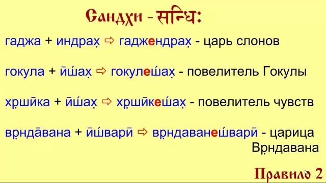 Занятие №2 | УРОКИ САНСКРИТА on-line | 18 мая 2014 г смотреть онлайн