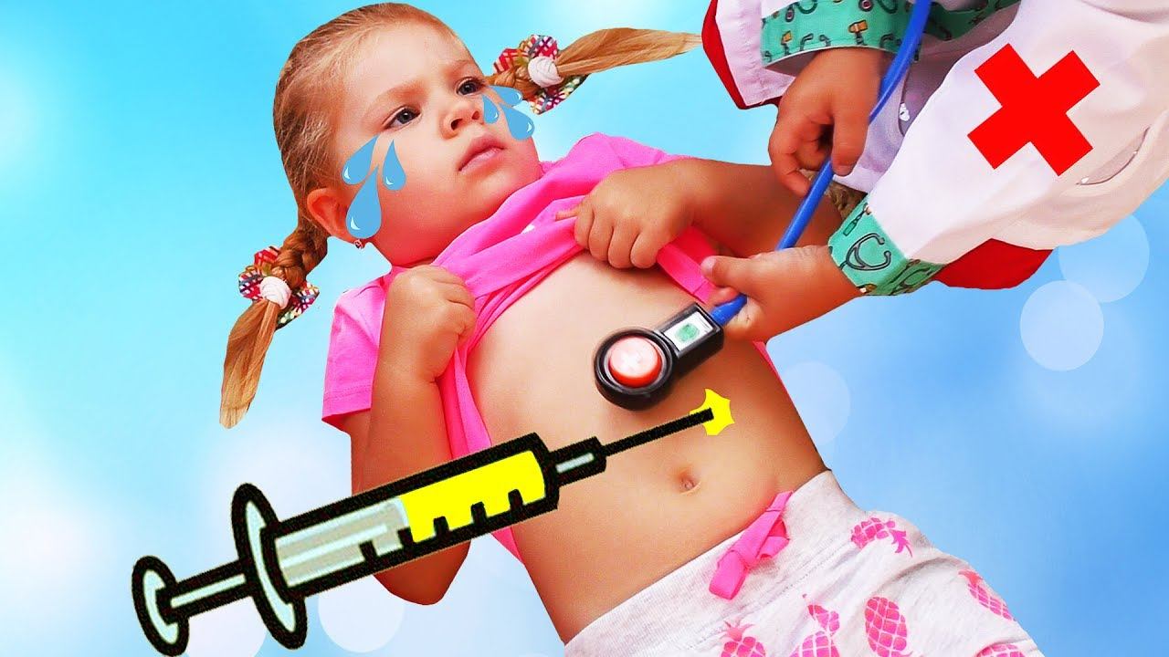 Bad Baby Сrying! Playing Doctor & Learn Colors with Injections / Bad Kids Colours Learning Video смотреть онлайн