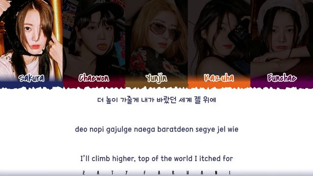 LE SSERAFIM (르세라핌) - 'ANTIFRAGILE' Lyrics [Color Coded_Han_Rom_Eng]