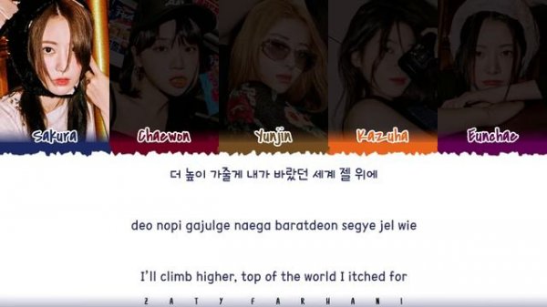LE SSERAFIM (르세라핌) - 'ANTIFRAGILE' Lyrics [Color Coded_Han_Rom_Eng]