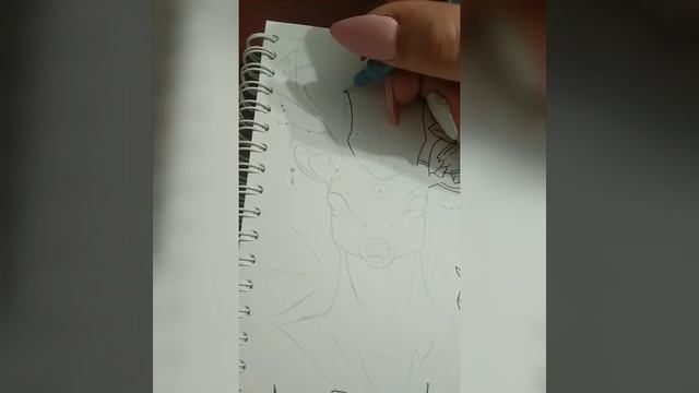 Эскиз начинающего "художника", "татуировщика". Олень и цветы . смотреть онлайн