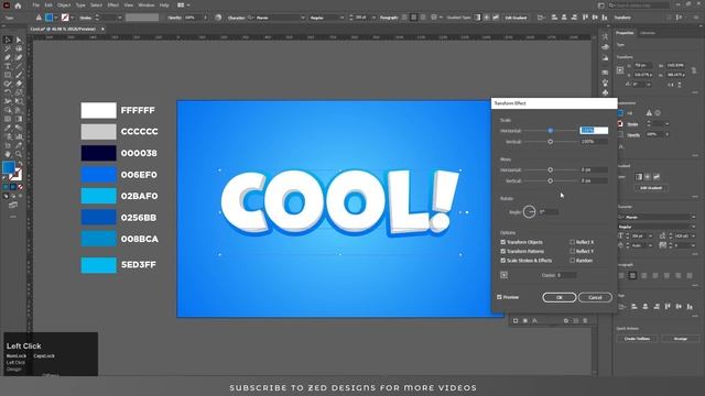 This Is How To Create Clean & Cool Modern Style 3D Text Effect In Illustrator