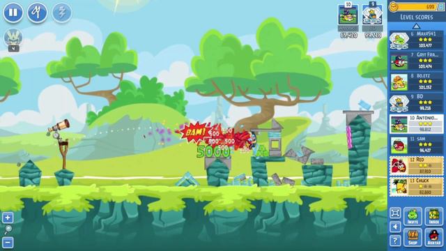 Angry Birds Refresh | Weekly Tournament (2/6 - 2/13/24) Power-Up Walkthrough (719,912) смотреть онлайн