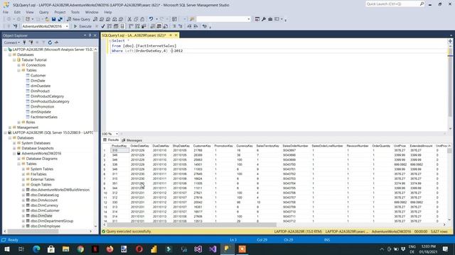 Partitions in SSAS Tabular Model via script - 12 (SQL Analysis Services) смотреть онлайн