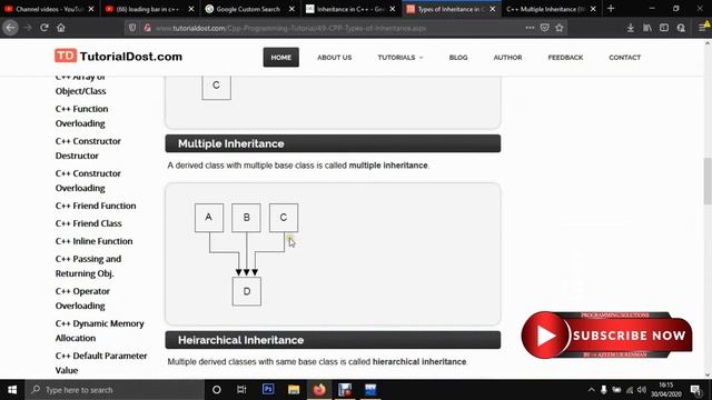 Multiple Inheritance in C++ | Urdu смотреть онлайн