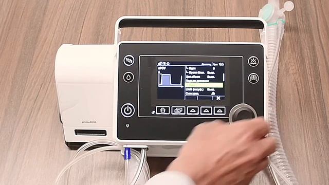 Работа с меню настроек, настройки режимов вентиляции. Prisma Vent50 смотреть онлайн