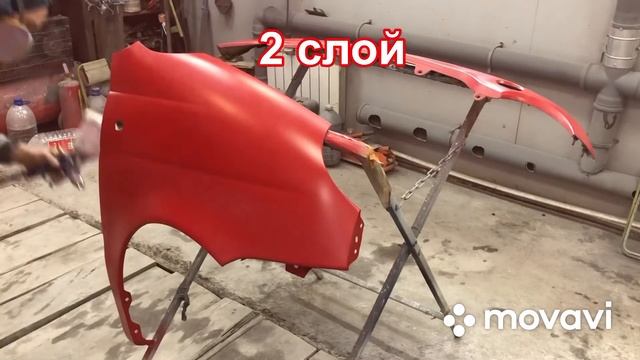 Покраска крыла мокрый по мокрому смотреть онлайн