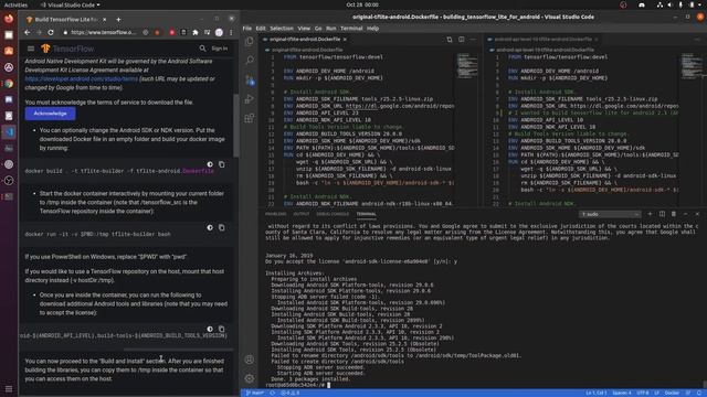 building tensorflow lite for android (failed) смотреть онлайн