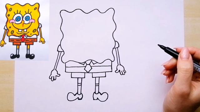 как нарисовать спанч боба / губка боб смотреть онлайн