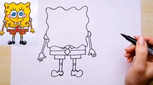 как нарисовать спанч боба / губка боб