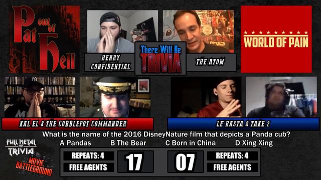 Pat out of Hell vs World of Pain - Worldwide Movie Trivia: Teams League смотреть онлайн