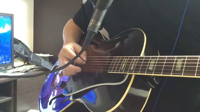 Demonstrating acoustic pickup MSP / Gibson L-50 1952/ Key to the highway смотреть онлайн