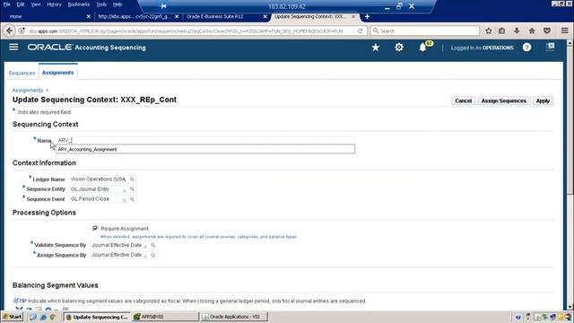 GL Document, Accounting and Reporting Sequence смотреть онлайн