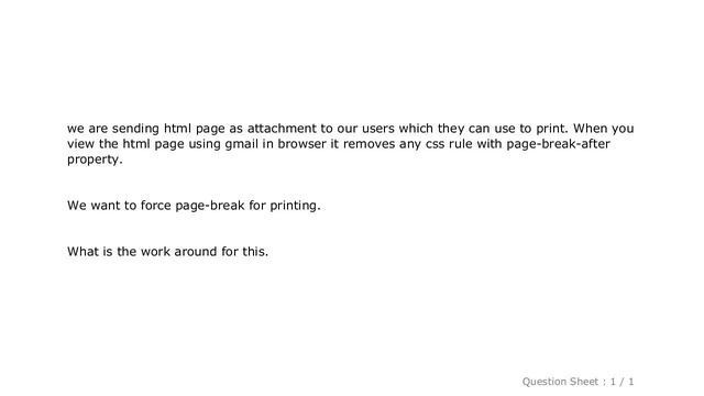 HTML : gmail html preview removes css rule with page-break property смотреть онлайн