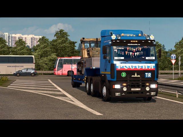 Euro Truck Simulator 2 (ETS 2) - В рейс на МАЗе 6430 А8 смотреть онлайн