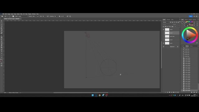 построение падающей тени от шарика смотреть онлайн
