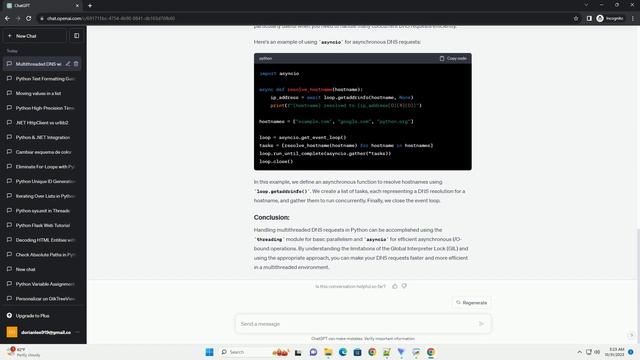 Python Interpreter blocks Multithreaded DNS requests смотреть онлайн