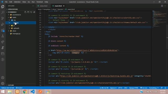 Django Ecommerce Part 22 | How to integrate Whatsapp chat feature in ecommerce website | API LINK смотреть онлайн
