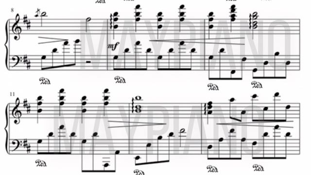 Piano Sheet Music - The Spring Lullaby - Dancing Line смотреть онлайн