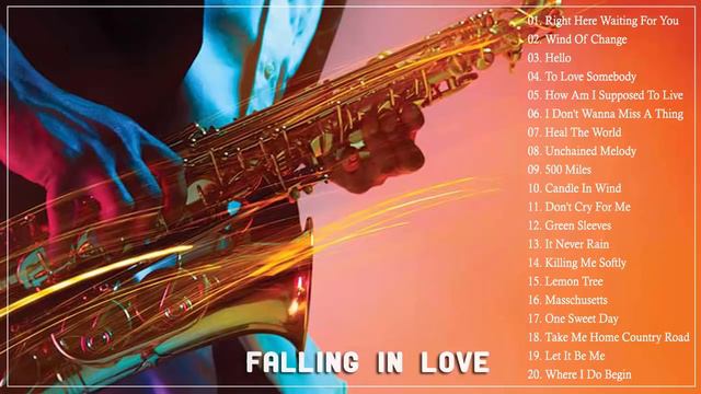Top 50 Romantic Saxophone Love Songs Instrumental - Best English Love Songs 80's 90's Relax смотреть онлайн