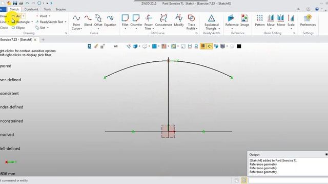 Using a sketch,project,combined projection,curve mesh,FEM patch,revolve,sew,and fillet in ZW3D смотреть онлайн