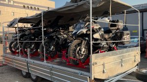 Прицеп для 4-х мотоциклов. #легковойприцеп