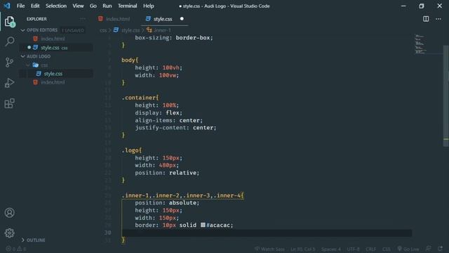 CREATE AUDI LOGO USING HTML & CSS IN JUST 5 MINUTES | AUDI LOGO CREATION | HTML&CSS смотреть онлайн