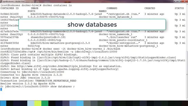 Creating hive cluster using docker смотреть онлайн