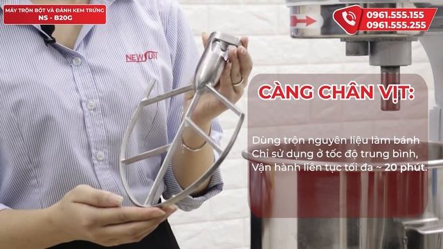Máy Trộn Bột đánh Trứng 20L: Động Cơ Công Suất Lớn - Hoạt động ổn định (NS-B20G) • Điện Máy NEWSUN