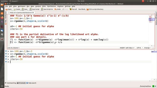 MLEs of a Gamma Distribution (part 2) смотреть онлайн