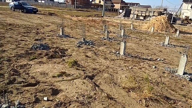 Фундамент для дома из газобетона на ЖБ сваях смотреть онлайн