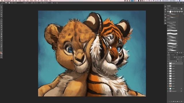 Photoshop - Digital Painting - "Buds" Time Lapse смотреть онлайн