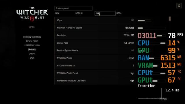 GeForce GTX 1060 6GB -- Intel Core i5-11400 -- The Witcher 3 Wild Hunt FPS Test i5-11400F смотреть онлайн