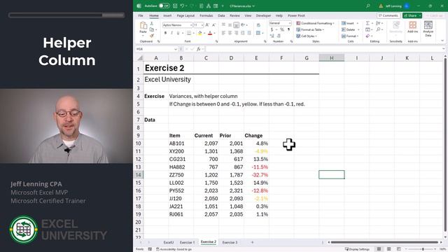 Excel How to Conditionally Format Variances смотреть онлайн