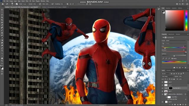 Spider Man No Way Home Poster Making in Photoshop 2022 ||No Speed Art смотреть онлайн