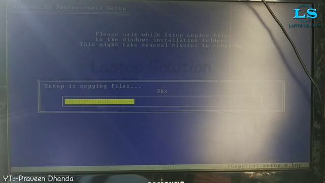 The system has been shut down" blue screen error in Windows XP install window || 100% solve.. смотреть онлайн