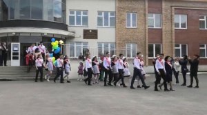 Выход выпускников 9 -11 класса, Последний звонок, МОУ "Есаульская СОШ", 22.05.2019