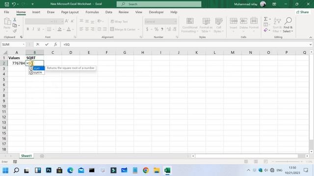How to Find the Square Root of a Number in Excel смотреть онлайн