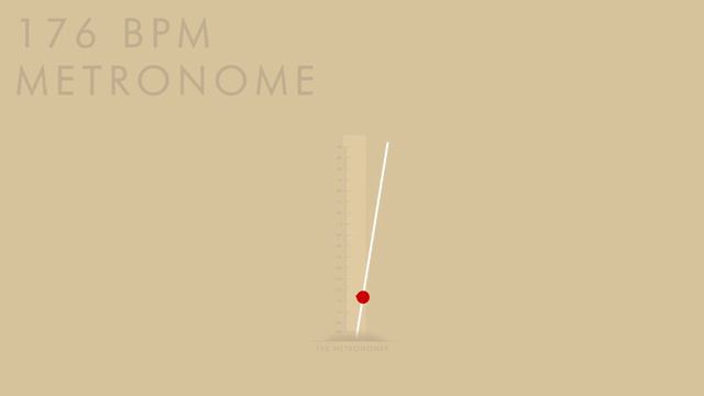176 BPM Metronome - 1 Hour Metronome 176 BPM смотреть онлайн