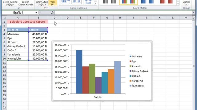 Excel 2010 - 59 Grafik Verileri Değiştirme смотреть онлайн