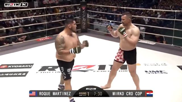 Новый бой Мирко Крокопа после травмы ))) прилетело с логтя)