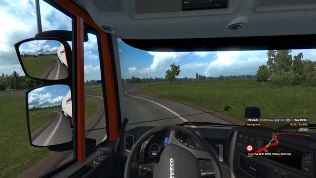 [4K] ETS2 - Beyond the Baltic Sea DLC Gameplay - Daugavpils (LV) to Riga (LV) смотреть онлайн