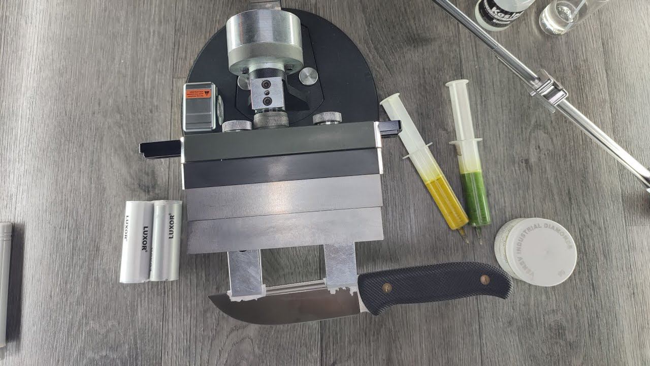 Заточка ножа Барбус, сталь Elmax ч.2, притиры с пастами, байкалиты и люксор смотреть онлайн