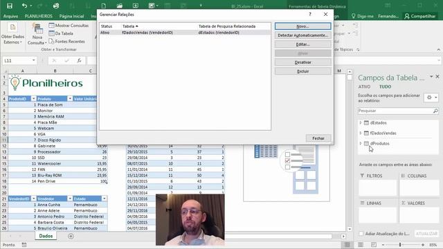 EXCEL 2016 - DAX, Medidas e Relacionamento entre tabelas (recursos do Powerpivot no Excel) смотреть онлайн
