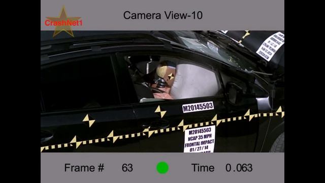 2014 Subaru XV Crosstrek | Frontal Crash Test | CrashNet1