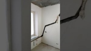 штроба под кондиционер,закладка фреоновой трассы!!!