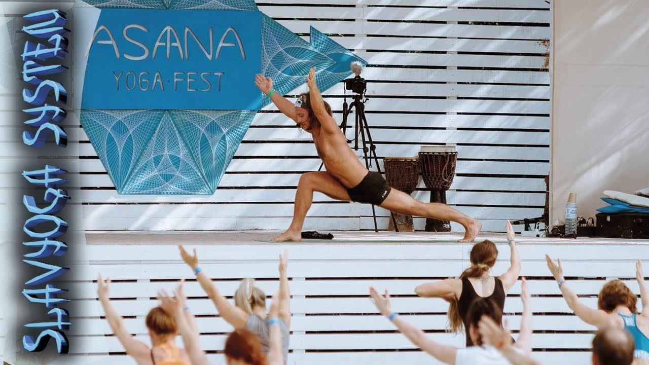 Йога для красивых ног Йога для начинающих ⭐ SLAVYOGA смотреть онлайн