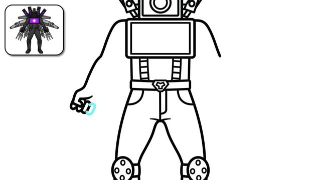 HOW TO DRAW TRI-TITAN CAMERAMAN | Skibidi Toilet - Easy Step by Step Drawing смотреть онлайн