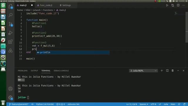Julia #10 : Functions in Julia смотреть онлайн